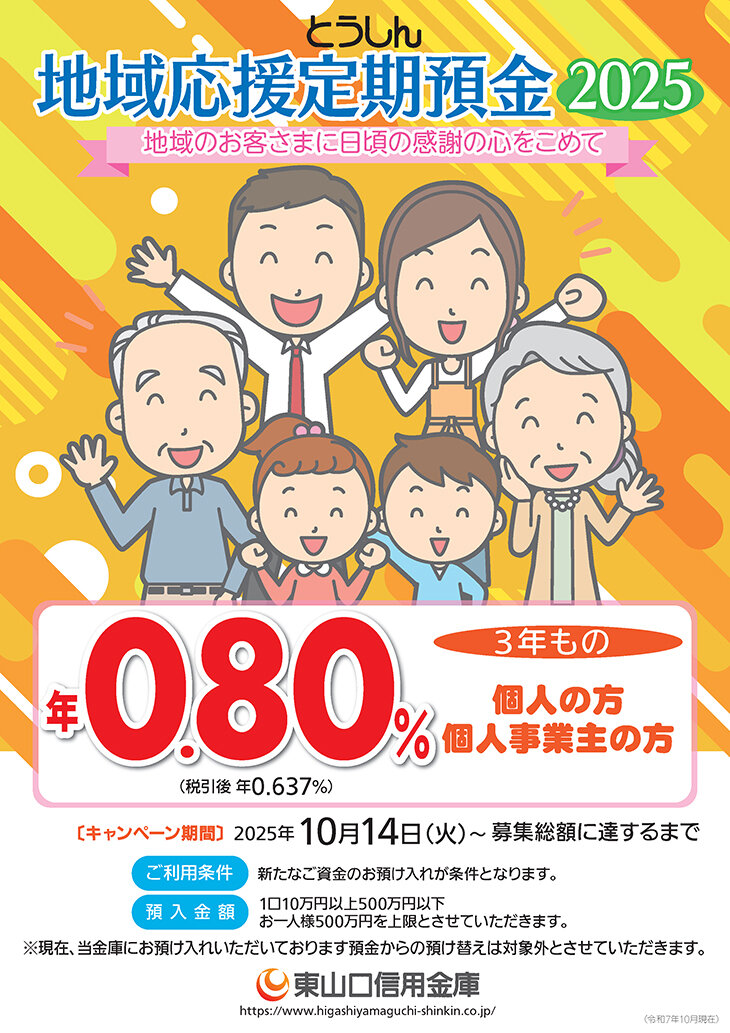 とうしん地域応援定期預金2025